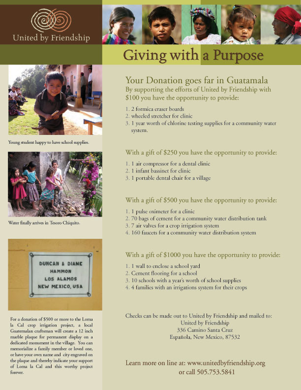 Give with a purpose
